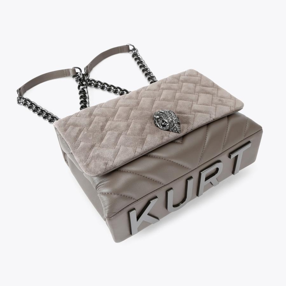 Kurt Geiger Taupe Quilted Shoulder Bag